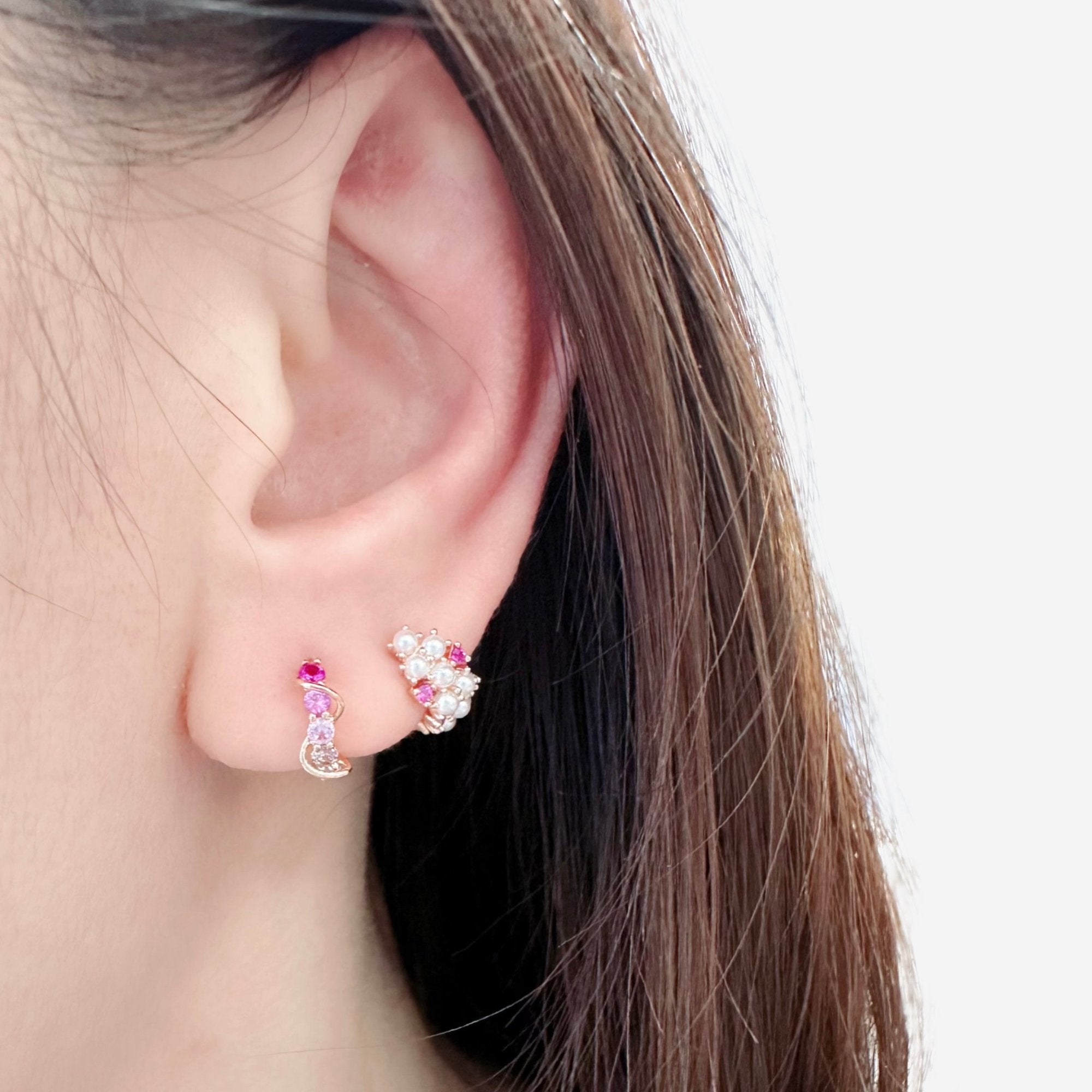 Rose Gold Made in Korea Earrings Korean Anting Cubic Zirconia Jewellery Malaysia Instagram 925 Sterling Silver hypoallergenic Instagram gift shops Jewellery Online Malaysia Shopping No Piercing Perfect Gift special gift Loved One Online jewellery Malaysia Gift for her Rose Gold Korea Made Earrings Korean Jewellery Jewelry Local Brand in Malaysia Cubic Zirconia Dainty Delicate Minimalist Jewellery Jewelry Bride Clip On Earrings Silver Gift Set present gift for her gift ideas earcuff ear cuff non piercing