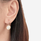 Rose Gold Auspiciousness Pearl Earrings