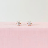 6-Prong Solitaire Diamond Earrings