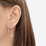 Rose Gold Lovelier Ribbon Earrings