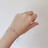 Silver Rosemallow Bracelet