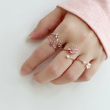 Rose Gold Plumeria Ring