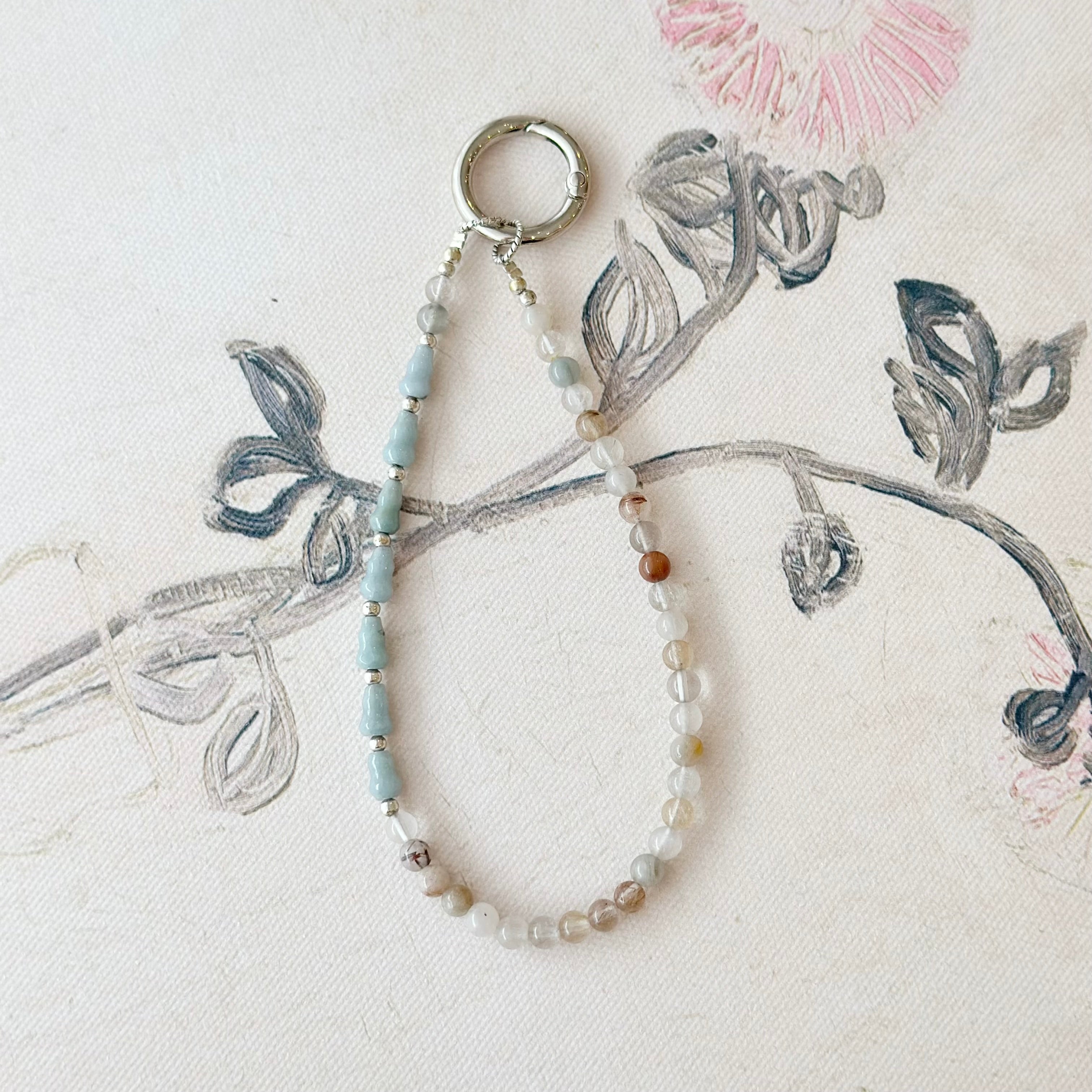 My Jadeite Crystal Phone Charm