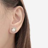 Camellia Pearl Earrings