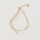 Rose Gold Heartfelt Ethereal Tennis Bracelet