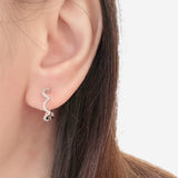 Twilight Zig Huggie Hoop Earrings