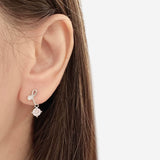 Silver Imperfect Love Earrings