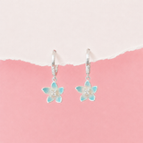 Blush Sakura Huggie Hoop Earrings