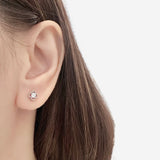 Silver Élise Clover Earrings