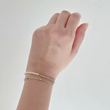 Silver Heartfelt Ethereal Tennis Bracelet