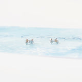 Silver Cute Ribbon Earrings