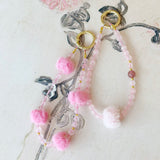 My Fluffy Rose Quartz Crystal Phone Charm