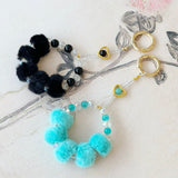 My Sweet Fluffy Onyx Crystal Phone Charm