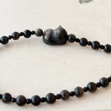 My Black Osidian Crystal Phone Charm