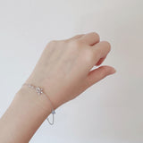 Silver Rosemallow Bracelet