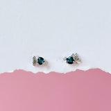 Goldfish London Blue Topaz Earrings