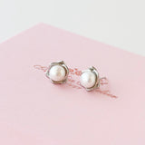 Camellia Pearl Earrings