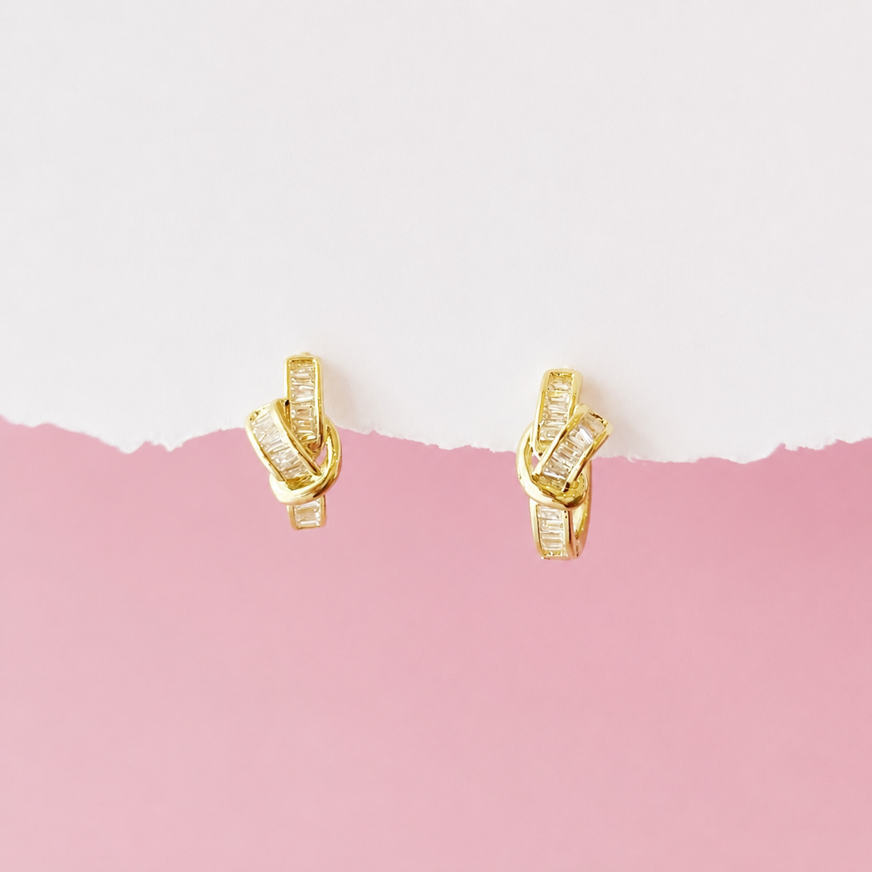 Knotelle Huggie Earrings