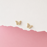 Gold Sweet Butterfly Earrings