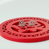 Happiness Fortune Blessing Fu Earrings 福
