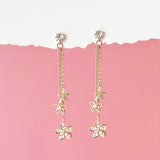 Rose Gold Bloom in December Earrings