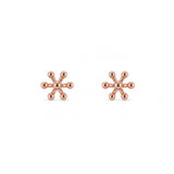 Rose Gold Dotti Bloom Earrings