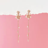 Rose Gold First Snow Earrings