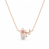 Rose Gold Mystic Dewlight Necklace