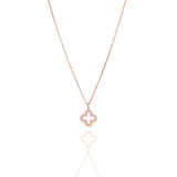 Rose Gold Vanya Ethereal Clover Necklace