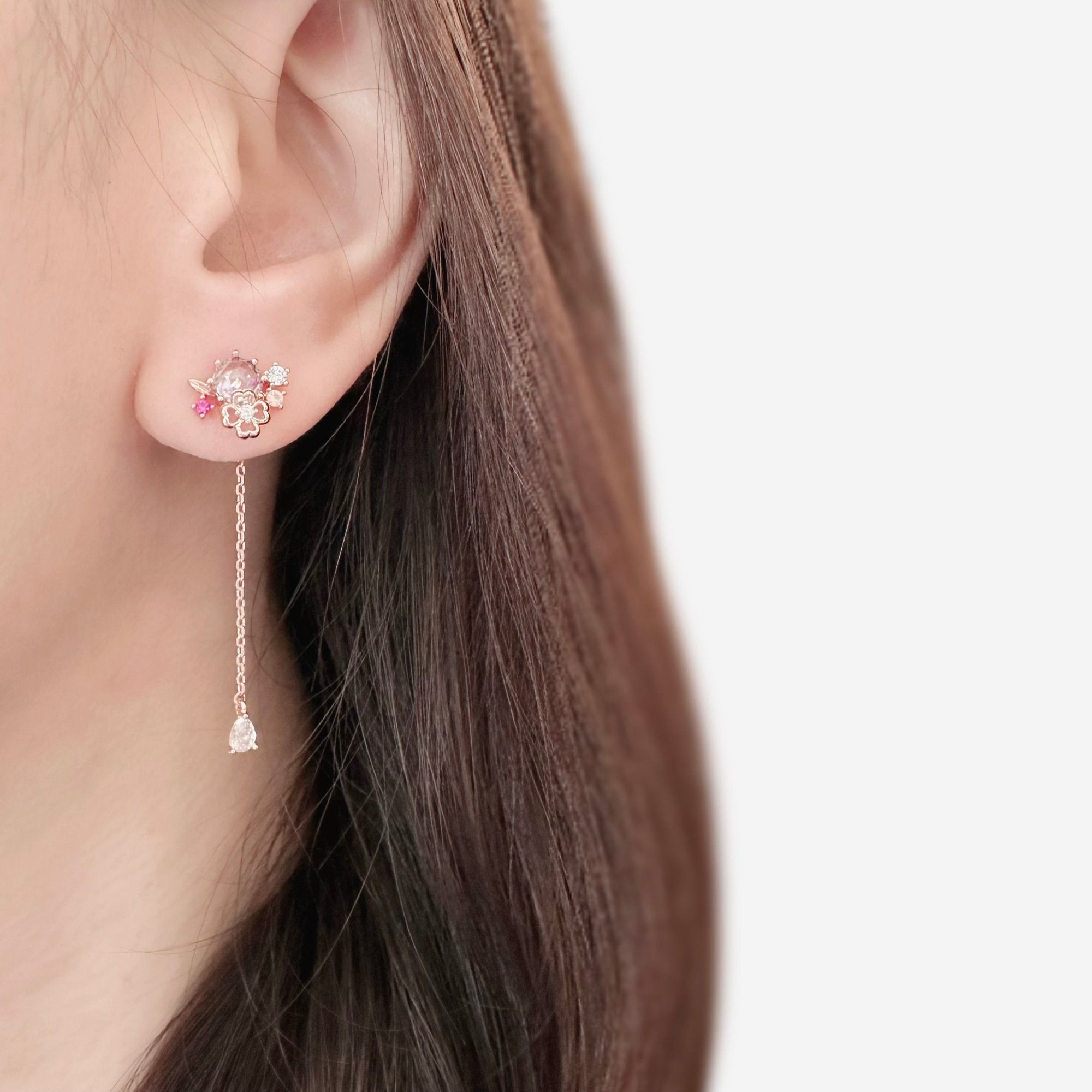 Rose Gold Made in Korea Earrings Korean Anting Cubic Zirconia Jewellery Malaysia piercing 925 Sterling Silver hypoallergenic 2 way earrings Jewellery Online Malaysia Shopping No Piercing Perfect Gift special gift s925 dainty anting jewellery Malaysia Gift for her Rose Gold Korea Made Earrings Korean Jewellery Jewelry Cubic Zirconia Dainty Delicate Minimalist Jewellery Jewelry Bride Clip On Earrings Silver Gift Set present gift for her gift ideas daily wear earrings spring earrings birthday gift