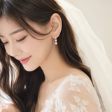 Rose Gold Just Love Heart Earrings