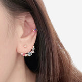 Rose Gold Made in Korea Earrings Korean Anting Cubic Zirconia Jewellery Malaysia Instagram 925 Sterling Silver hypoallergenic Instagram gift shops Jewellery Online Malaysia Shopping No Piercing Perfect Gift special gift Loved One Online jewellery Malaysia Gift for her Rose Gold Korea Made Earrings Korean Jewellery Jewelry Local Brand in Malaysia Cubic Zirconia Dainty Delicate Minimalist Jewellery Jewelry Bride Clip On Earrings Silver Gift Set present gift for her gift ideas earcuff ear cuff non piercing