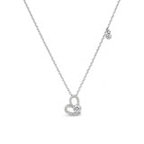 Silver Hugged by Love Necklace