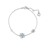 Silver Lotus Bracelet