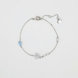 Silver Rosemallow Bracelet