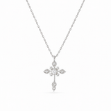 Silver Serenity Cross Necklace