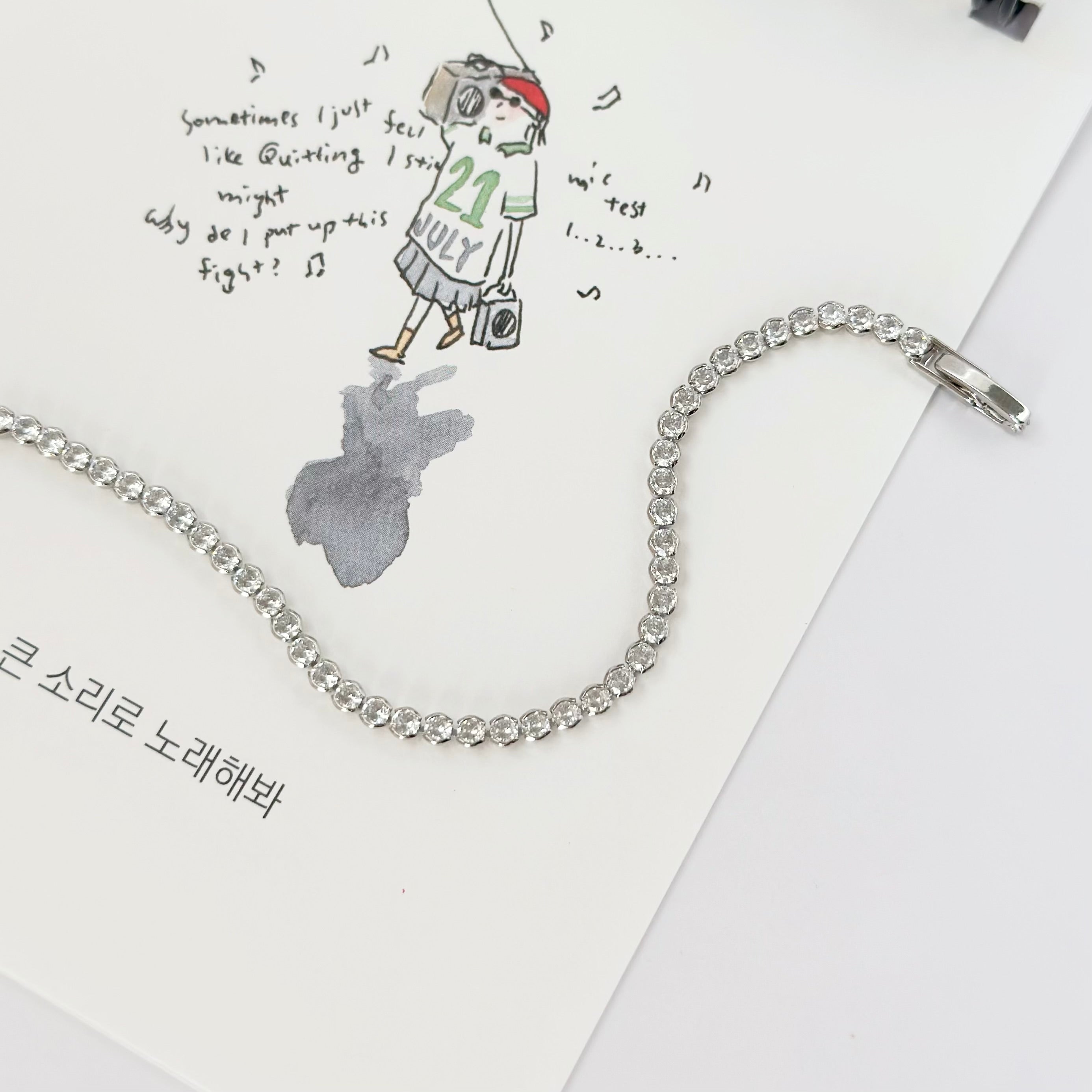 korean earrings bracelet jewellery Malaysia necklace korean jewellery rings earrings malaysia korean style earrings malaysia jewellery jewelry jewellery accessories hypoallergenic earrings ear cuff huggies silver necklace made in korea jewelry fashion jewellery malaysia earrings online shop malaysia Gift idea Gift for her Made in Korea Cubic Zirconia 925 Sterling Silver diamond bracelet Jewelry Dainty Minimalist Bestie anting subang 925 silver Dainty Daily wear Gift Set aurelia atelier tennis gelang tangan