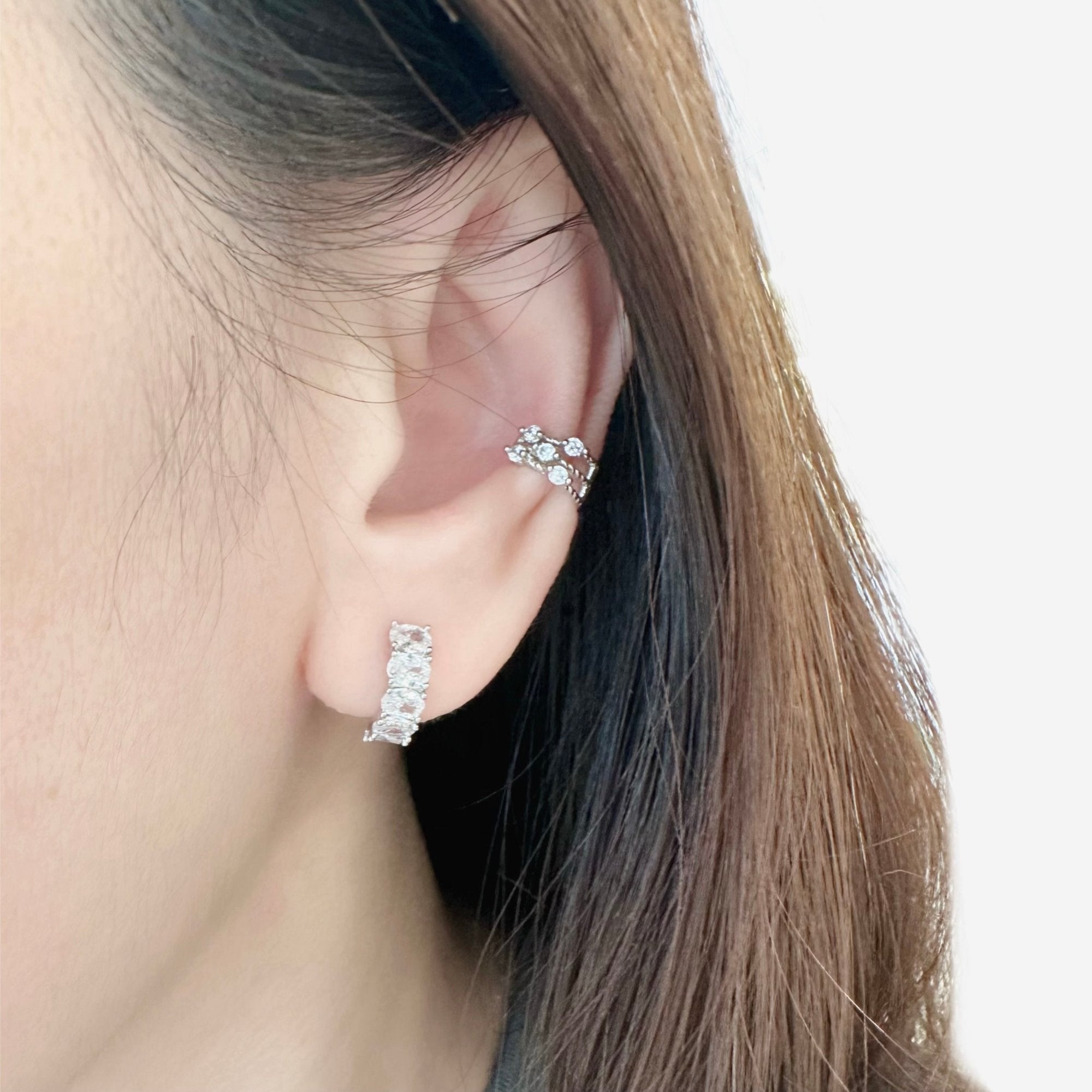 Rose Gold Made in Korea Earrings Korean Anting Cubic Zirconia Jewellery Malaysia Instagram 925 Sterling Silver hypoallergenic Instagram gift shops Jewellery Online Malaysia Shopping No Piercing Perfect Gift special gift Loved One Online jewellery Malaysia Gift for her Rose Gold Korea Made Earrings Korean Jewellery Jewelry Local Brand in Malaysia Cubic Zirconia Dainty Delicate Minimalist Jewellery Jewelry Bride Clip On Earrings Silver Gift Set present gift for her gift ideas earcuff ear cuff non piercing