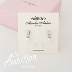 Zhao Lu Si’s Style, Love’s Ambition Earrings, c-drama earrings, chinese drama, c-drama, Xu Yan earrings, Qiao Yan earrings, classic pearl earrings, drop pearl earrings, 
Gift set for her / hadiah untuk wanita / 送给她的礼物。Perfect for best friend / sahabat baik / 最好的朋友。Includes beloved earrings, bracelet, and ring / 心爱的耳环、手链和戒指。Made in Korea / 制造于韩国 /.Dainty jewellery / 简约精致首饰 / barang kemas halus. 925 sterling silver / 925纯银 / perak tulen 925. Anti-tarnish / 防氧化 / tahan karat. Suitable for daily wear