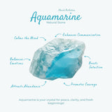 Abundance Orbit Aquamarine Huggie Hoop Earrings