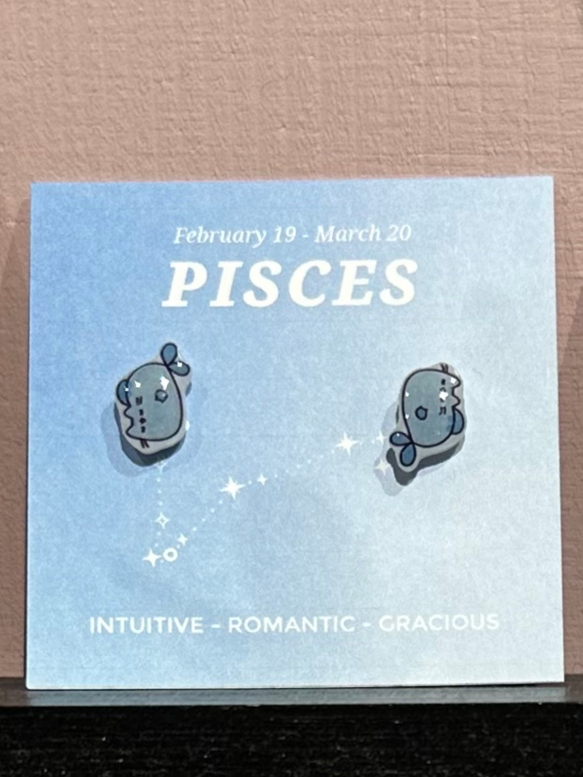 pisces Gift idea Gift for her Made in Korea  Cubic Zirconia 925 Sterling Silver  No Piercing Jewelry Dainty Minimalist Dainty Daily wear korean earrings bracelet jewellery Malaysia necklace korean jewellery horoscope zodiac resin earrings handmade earrings paper shrink earrings uv resin earrings 