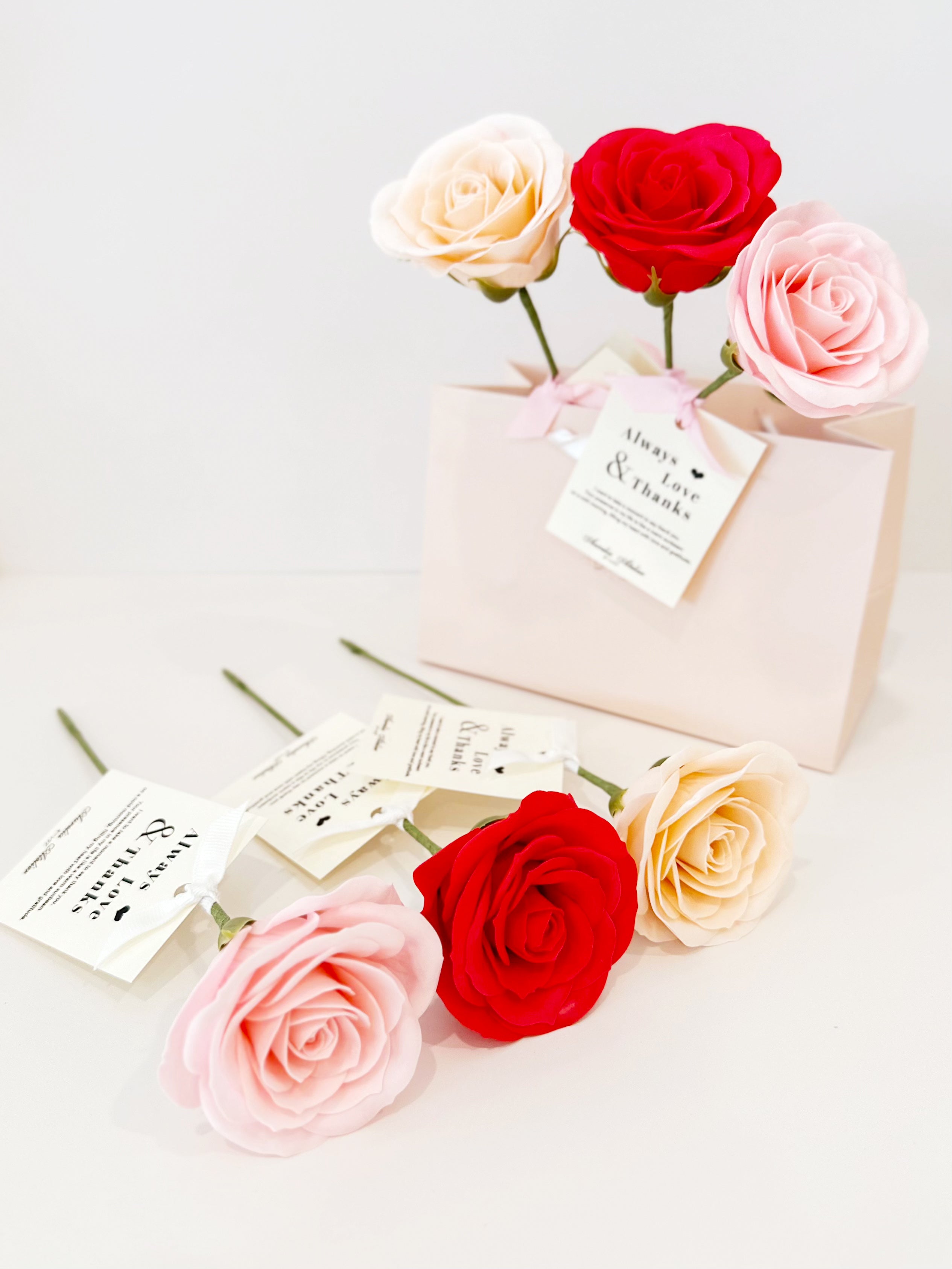 rose soap flower, flower, everlasting flower, rose, gift for her