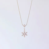 Silver Celestial Snowflake Necklace