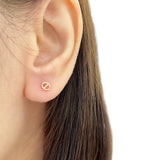 Rose Gold Mini Dancre Earrings