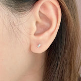 Silver Ingot Earrings 元寶