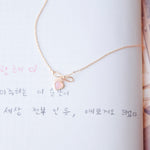 Rose Gold Made in Korea Necklace Korean Rantai Leher Cubic Zirconia Bride Bridal Dinner Rhodium Plated Accessory Fashion Fancy Stylish Jewellery Online Malaysia Shopping Trendy Accessories Daily Wear Jewelry Dainty Minimalist Delicate Special Perfect Gift From Heart For Your Loved One
