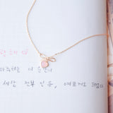 Rose Gold Made in Korea Necklace Korean Rantai Leher Cubic Zirconia Bride Bridal Dinner Rhodium Plated Accessory Fashion Fancy Stylish Jewellery Online Malaysia Shopping Trendy Accessories Daily Wear Jewelry Dainty Minimalist Delicate Special Perfect Gift From Heart For Your Loved One