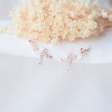 Made in Korea Earrings Korean Anting Cubic Zirconia Bride Bridal Dinner 925 Sterling Silver Accessory Fashion Fancy Stylish Costume Jewellery Online Malaysia Shopping Trendy Accessories Daily Wear Jewelry Dainty Minimalist Delicate Clip On Earrings No Piercing Special Perfect Gift From Heart For Your Loved One Sakura さくら