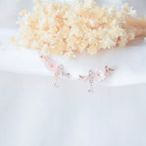 Made in Korea Earrings Korean Anting Cubic Zirconia Bride Bridal Dinner 925 Sterling Silver Accessory Fashion Fancy Stylish Costume Jewellery Online Malaysia Shopping Trendy Accessories Daily Wear Jewelry Dainty Minimalist Delicate Clip On Earrings No Piercing Special Perfect Gift From Heart For Your Loved One Sakura さくら