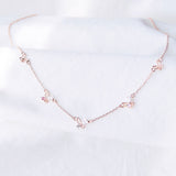 Made in Korea Necklace Korean Rantai Leher Cubic Zirconia Bride Bridal Dinner Rhodium Plated Accessory Fashion Fancy Stylish Jewellery Online Malaysia Shopping Trendy Accessories Daily Wear Jewelry Dainty Minimalist Delicate Special Perfect Gift From Heart For Your Loved One